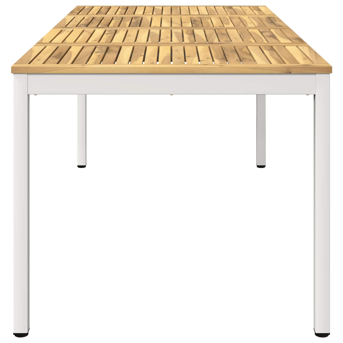 Stol za večeru u vrtu Bijela 147 x 88,5 x 75 cm