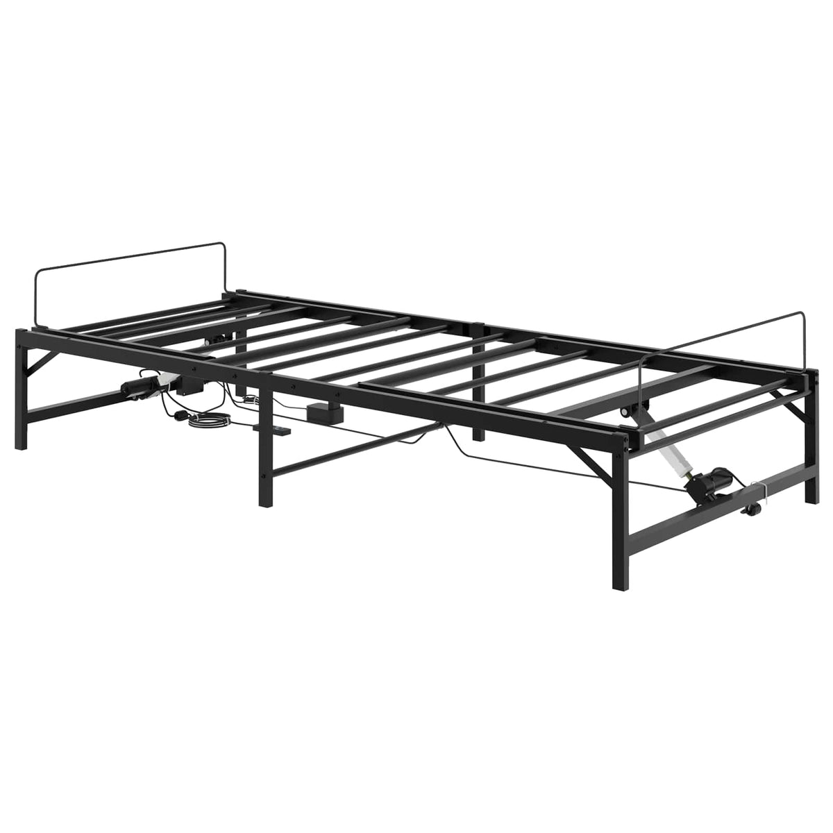 Električni podesivi okvir kreveta Crna 100 x 190 cm Čelik