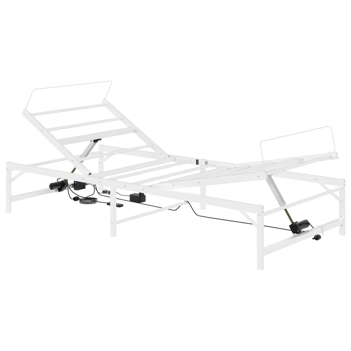 Električni podesivi okvir kreveta Bijela 90 x 190 cm Čelik
