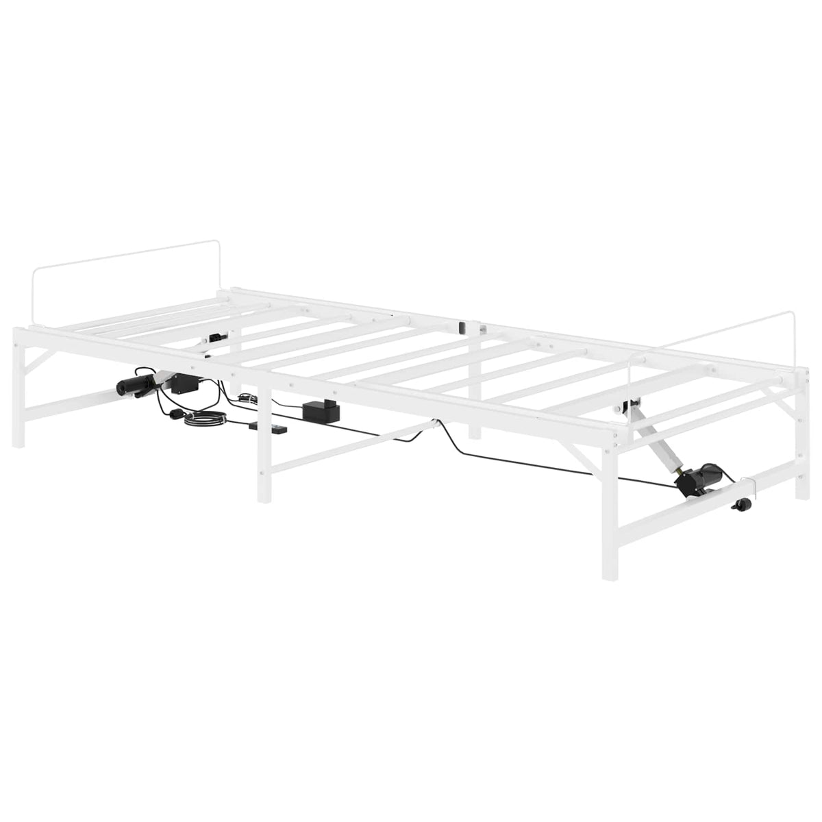 Električni podesivi okvir kreveta Bijela 90 x 190 cm Čelik