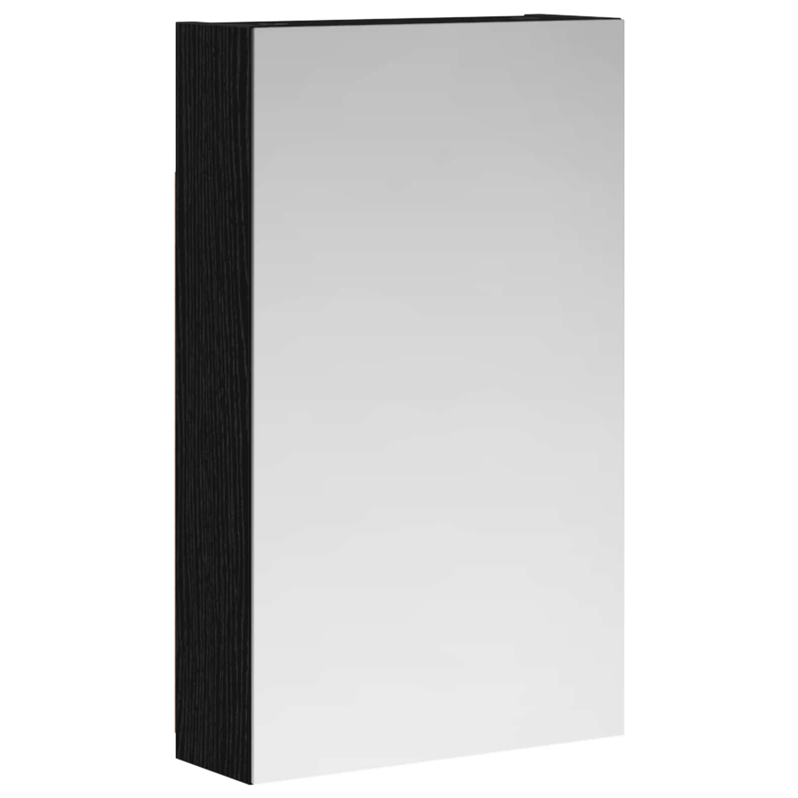 Kupaonski ormar s ogledalom Zidne Crni hrast 30 x 10,5 x 50 cm