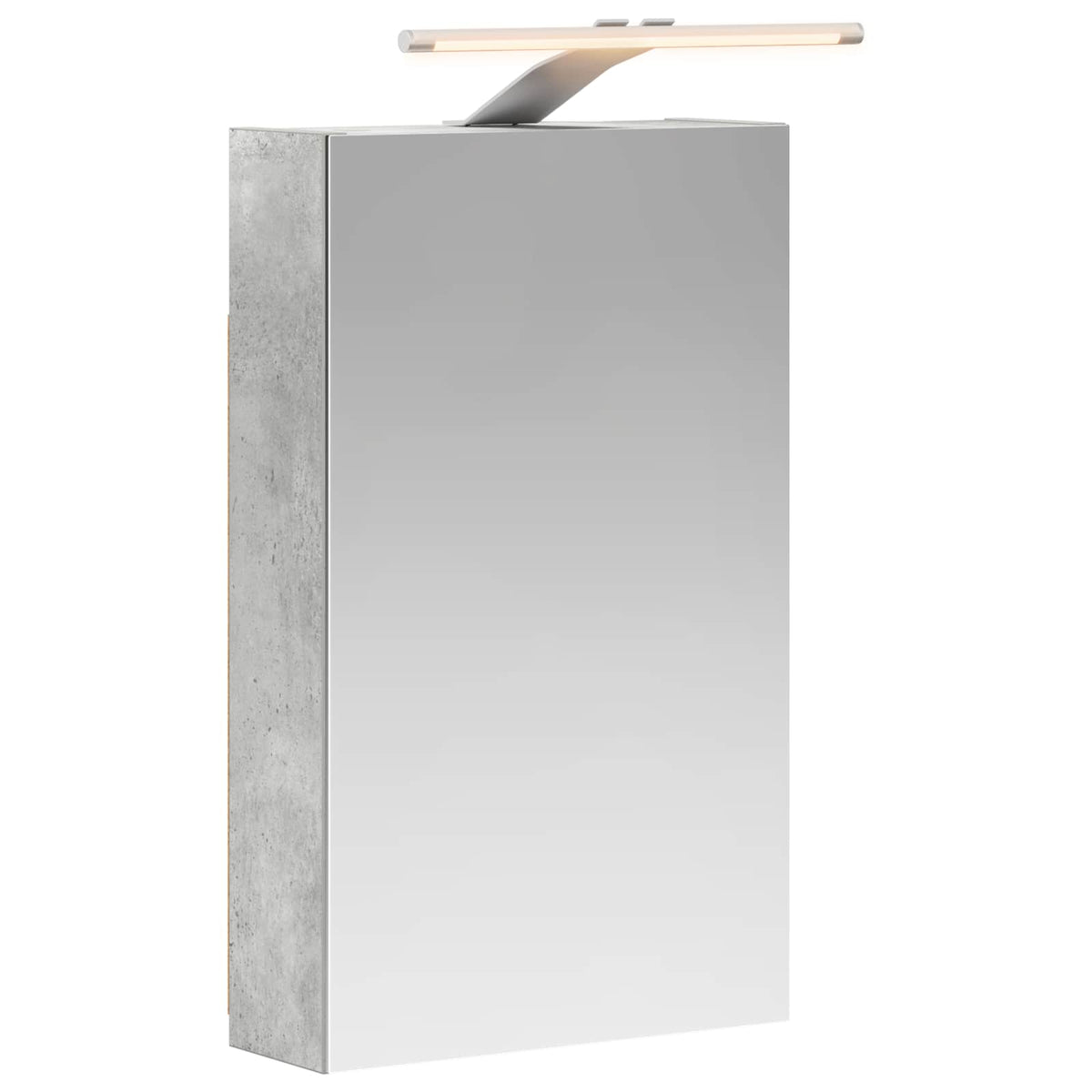 Kupaonski ormar s ogledalom Betonski sivi 30 x 10,5 x 50 cm