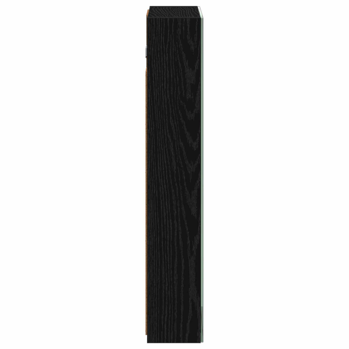 Kupaonski ormar s ogledalom Crni hrast 40 x 10,5 x 60,5 cm