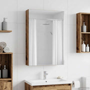 Kupaonski ormar s ogledalom Staro drvo 40 x 10,5 x 60,5 cm