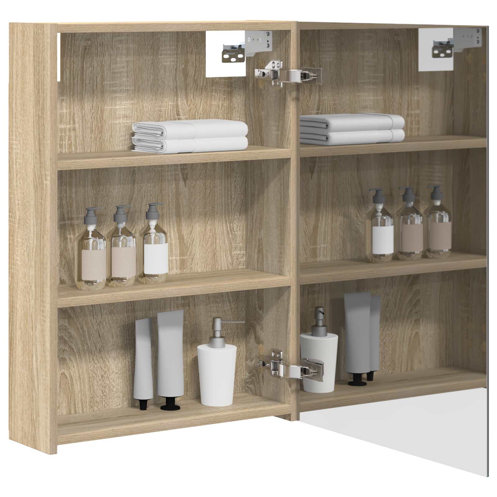 Kupaonski ormar s ogledalom Sonoma hrast 50 x 14,5 x 70 cm