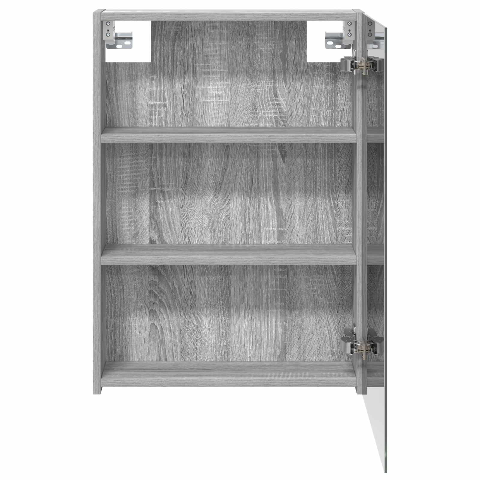 Kupaonski ormar s ogledalom Zidne Siva Sonoma 50 x 14,5 x 70 cm