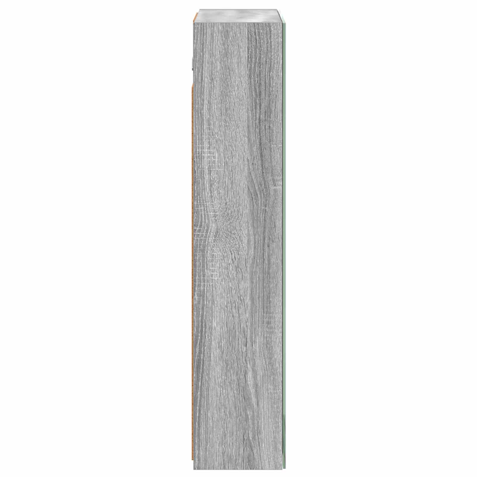Kupaonski ormar s ogledalom Zidne Siva Sonoma 50 x 14,5 x 70 cm