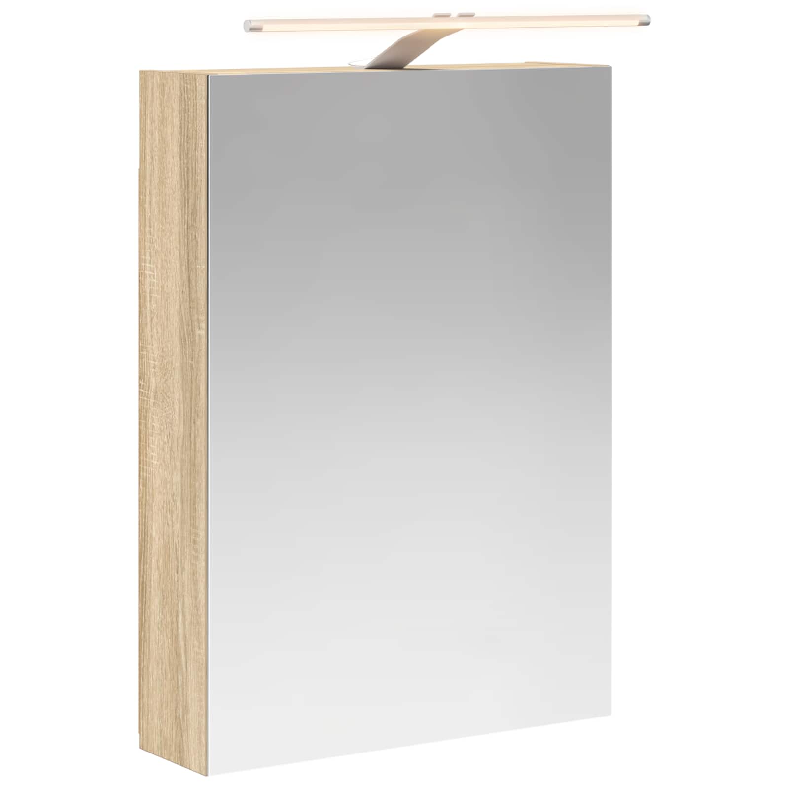 Kupaonski ormar s ogledalom Sonoma hrast 50 x 14,5 x 70 cm
