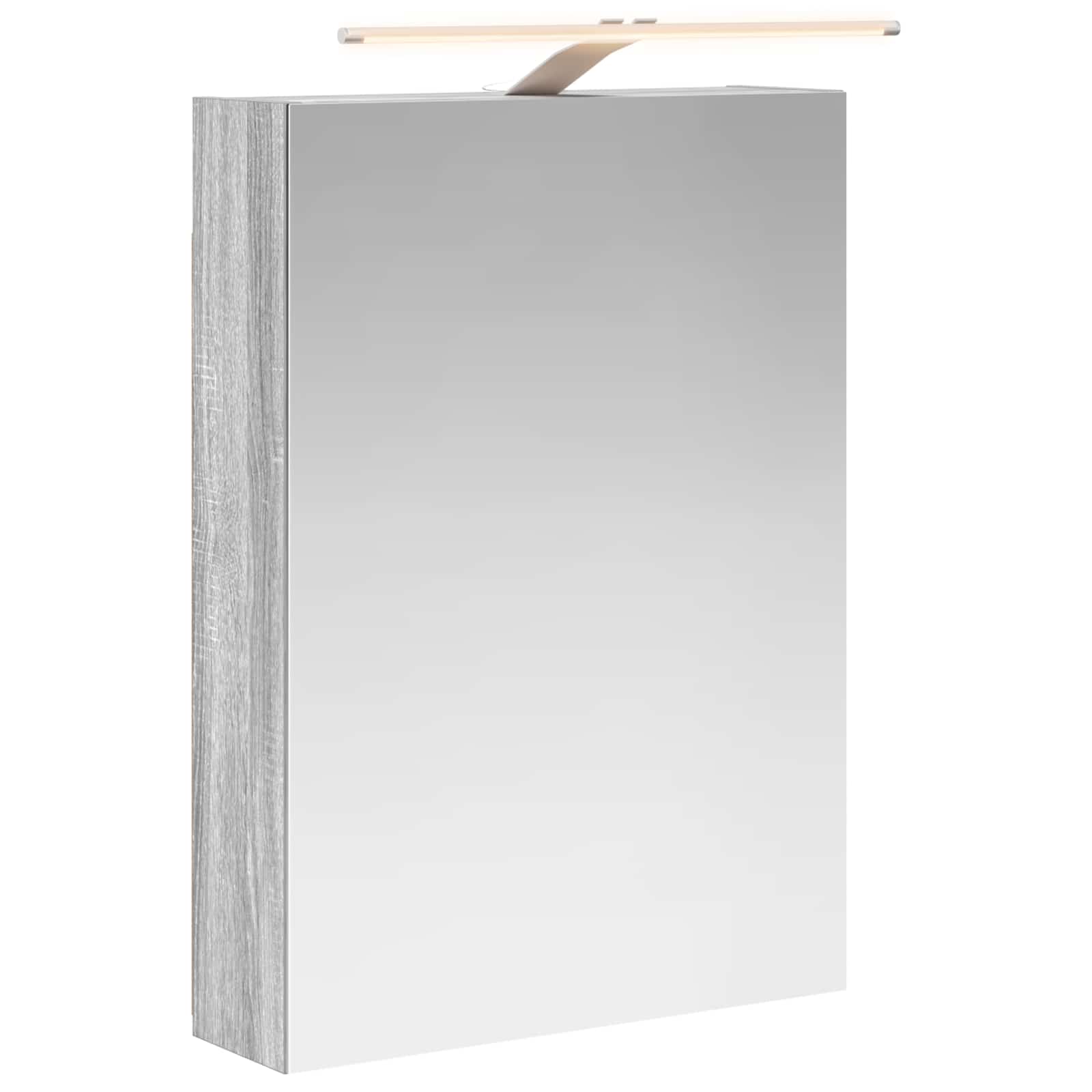 Kupaonski ormar s ogledalom Zidne Siva Sonoma 50 x 14,5 x 70 cm