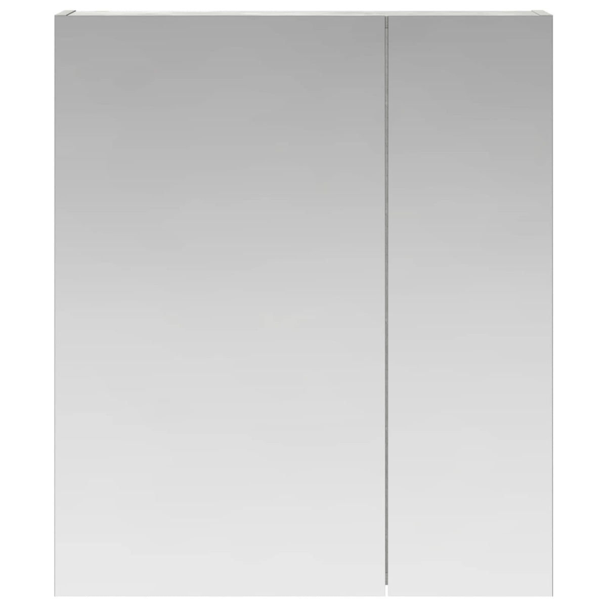 Kupaonski ormar s ogledalom Betonski sivi 60 x 14,5 x 70 cm