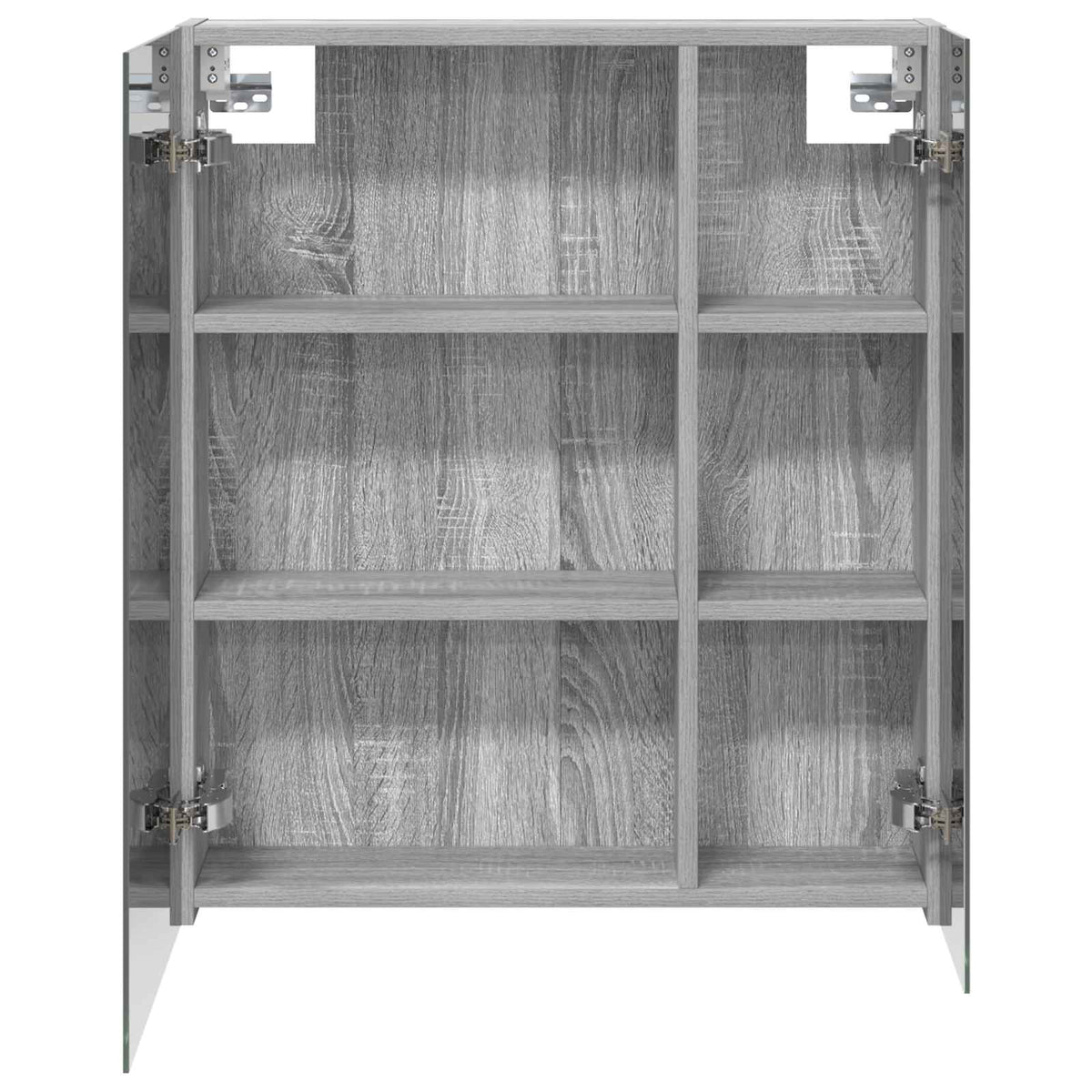 Kupaonski ormar s ogledalom Zidne Siva Sonoma 60 x 14,5 x 70 cm