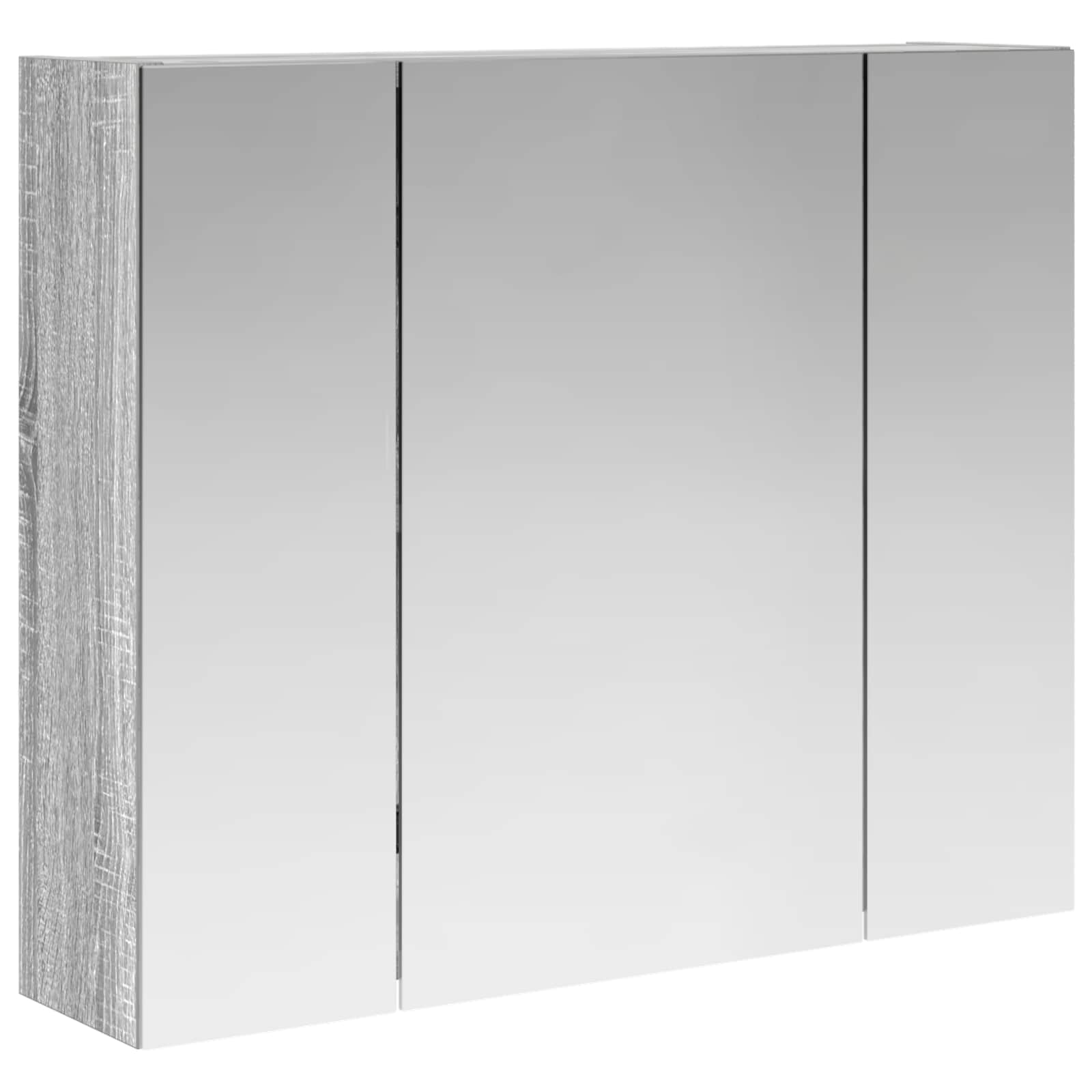 Kupaonski ormar s ogledalom Siva Sonoma 60 x 14,5 x 50 cm