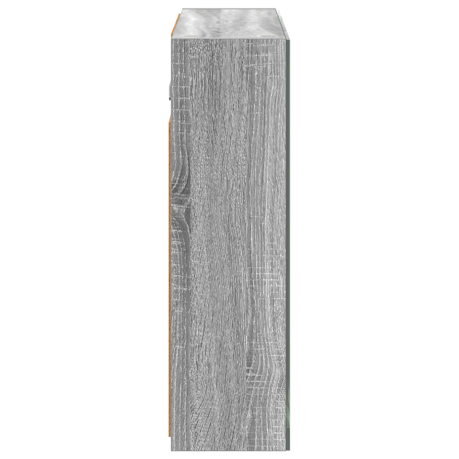 Kupaonski ormar s ogledalom Siva Sonoma 60 x 14,5 x 50 cm