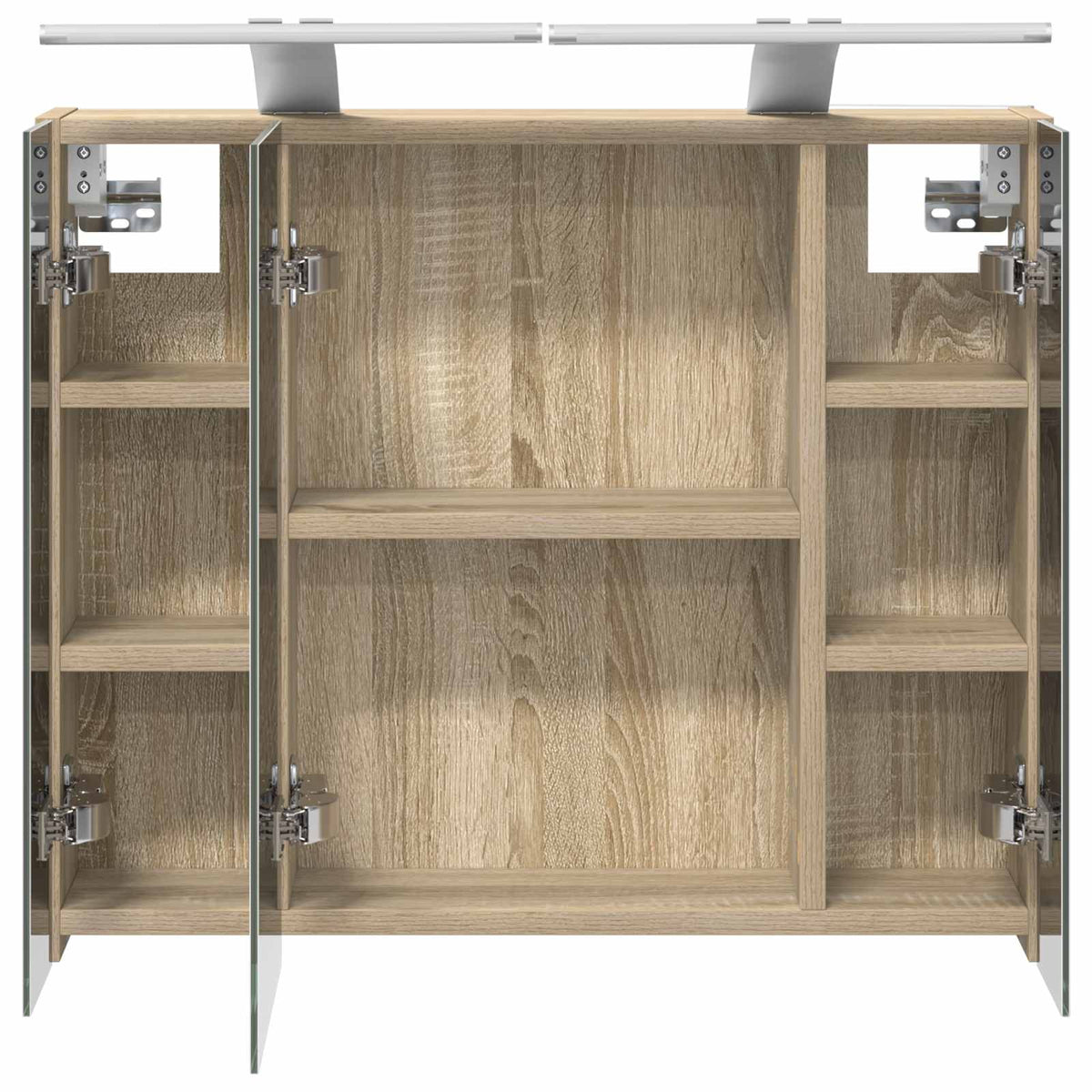 Kupaonski ormar s ogledalom Sonoma hrast 60 x 14,5 x 50 cm