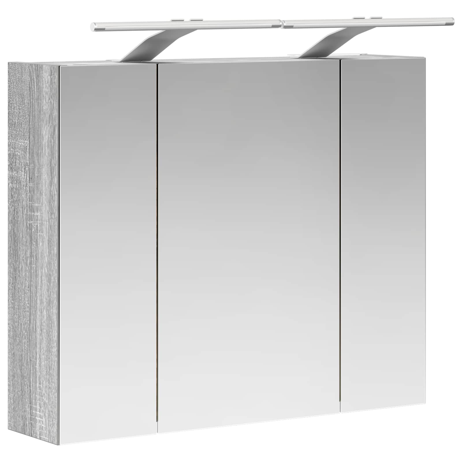 Kupaonski ormar s ogledalom Siva Sonoma 60 x 14,5 x 50 cm