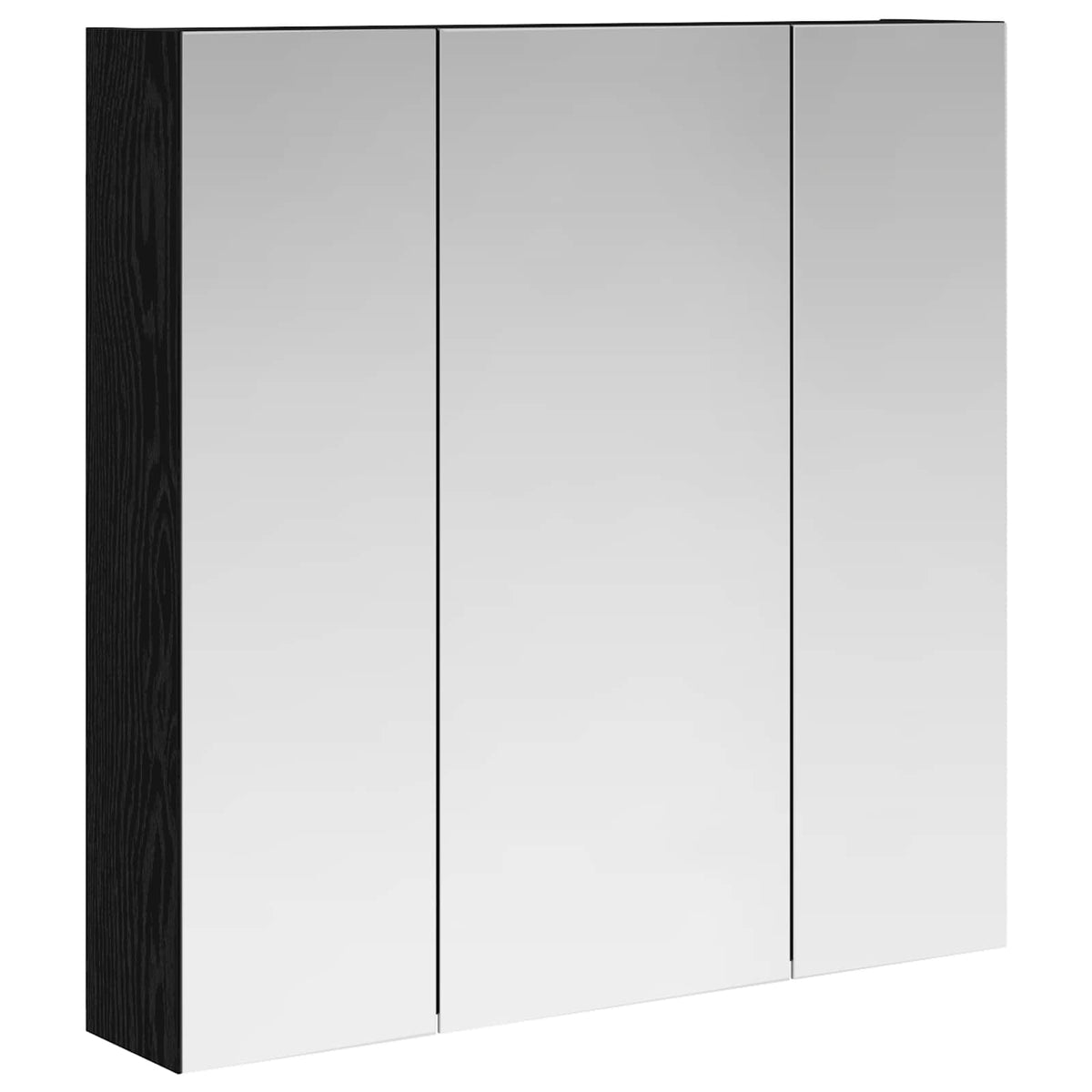Kupaonski ormar s ogledalom Crni hrast 70 x 14,5 x 70 cm