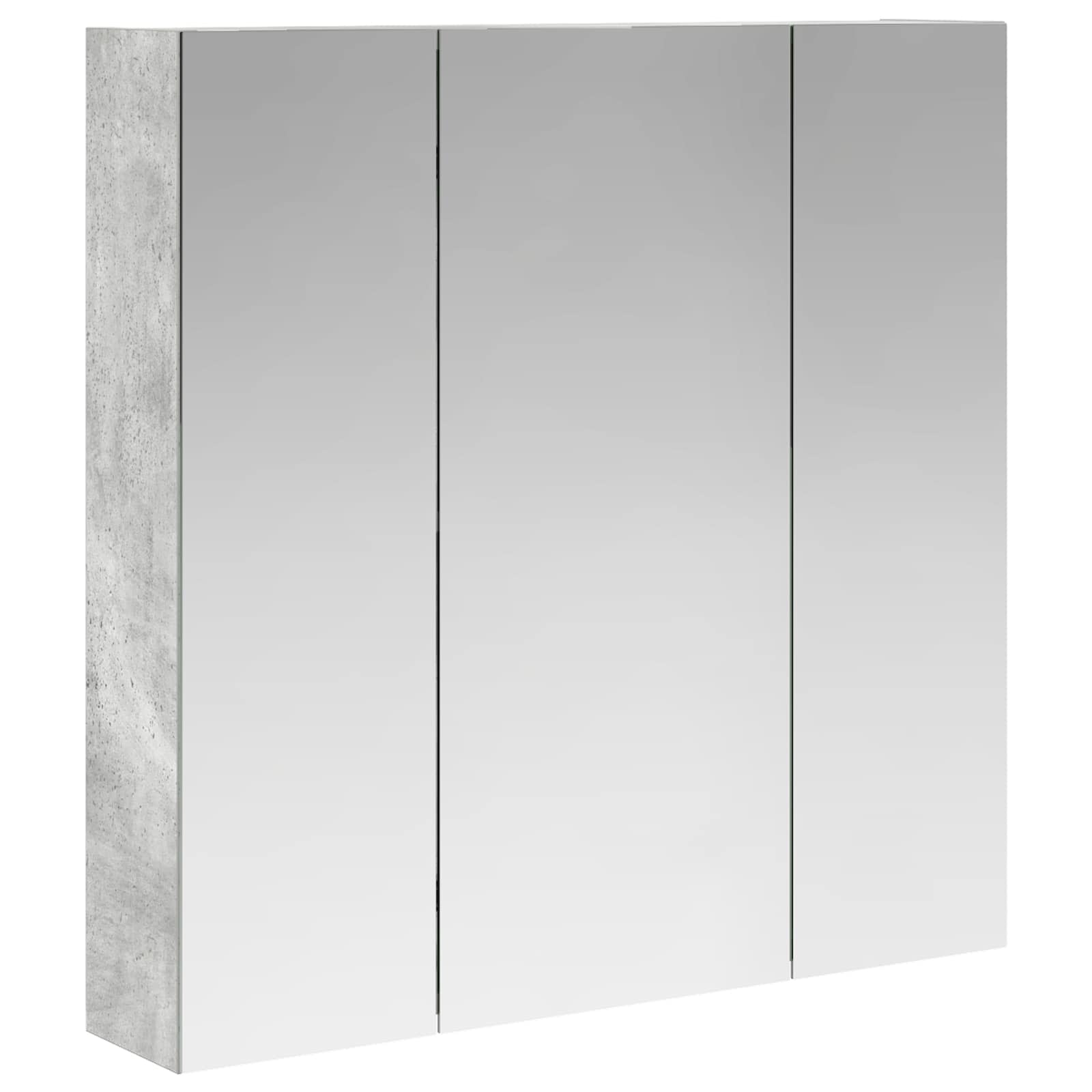 Kupaonski ormar s ogledalom Betonski sivi 70 x 14,5 x 70 cm