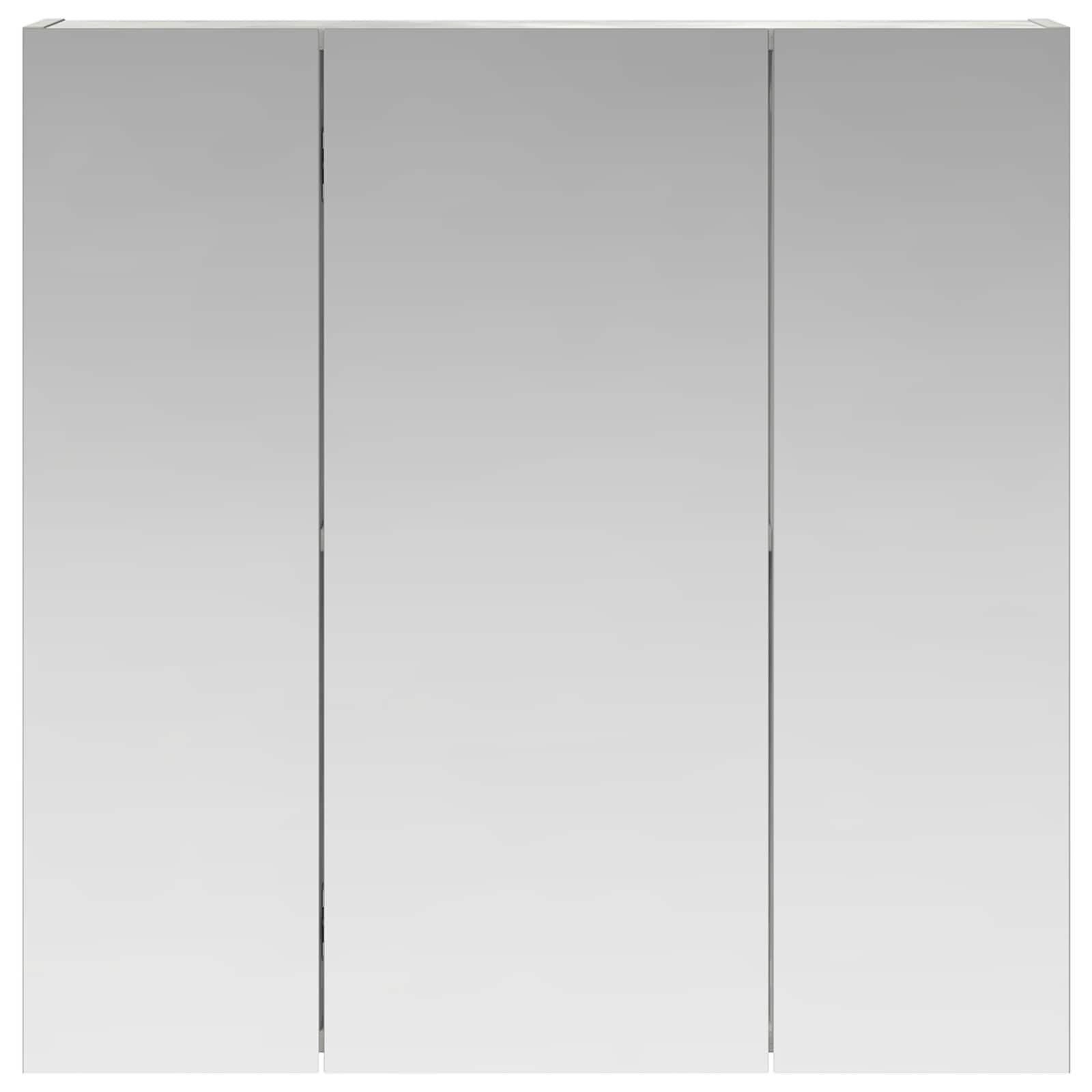 Kupaonski ormar s ogledalom Betonski sivi 70 x 14,5 x 70 cm
