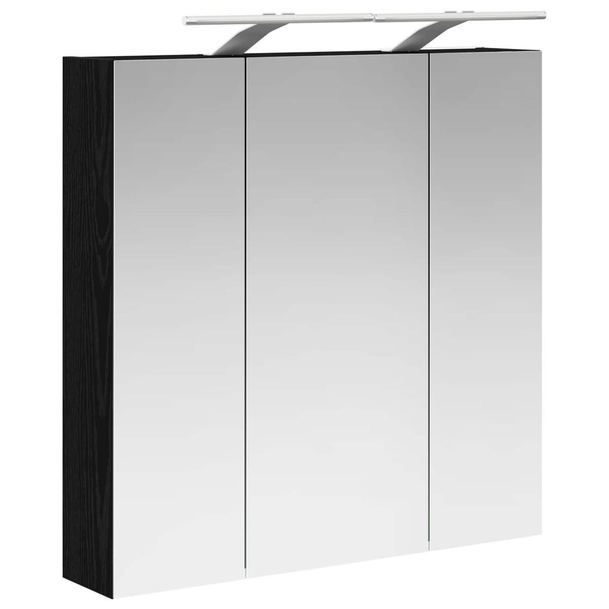 Kupaonski ormar s ogledalom Crni hrast 70 x 14,5 x 70 cm