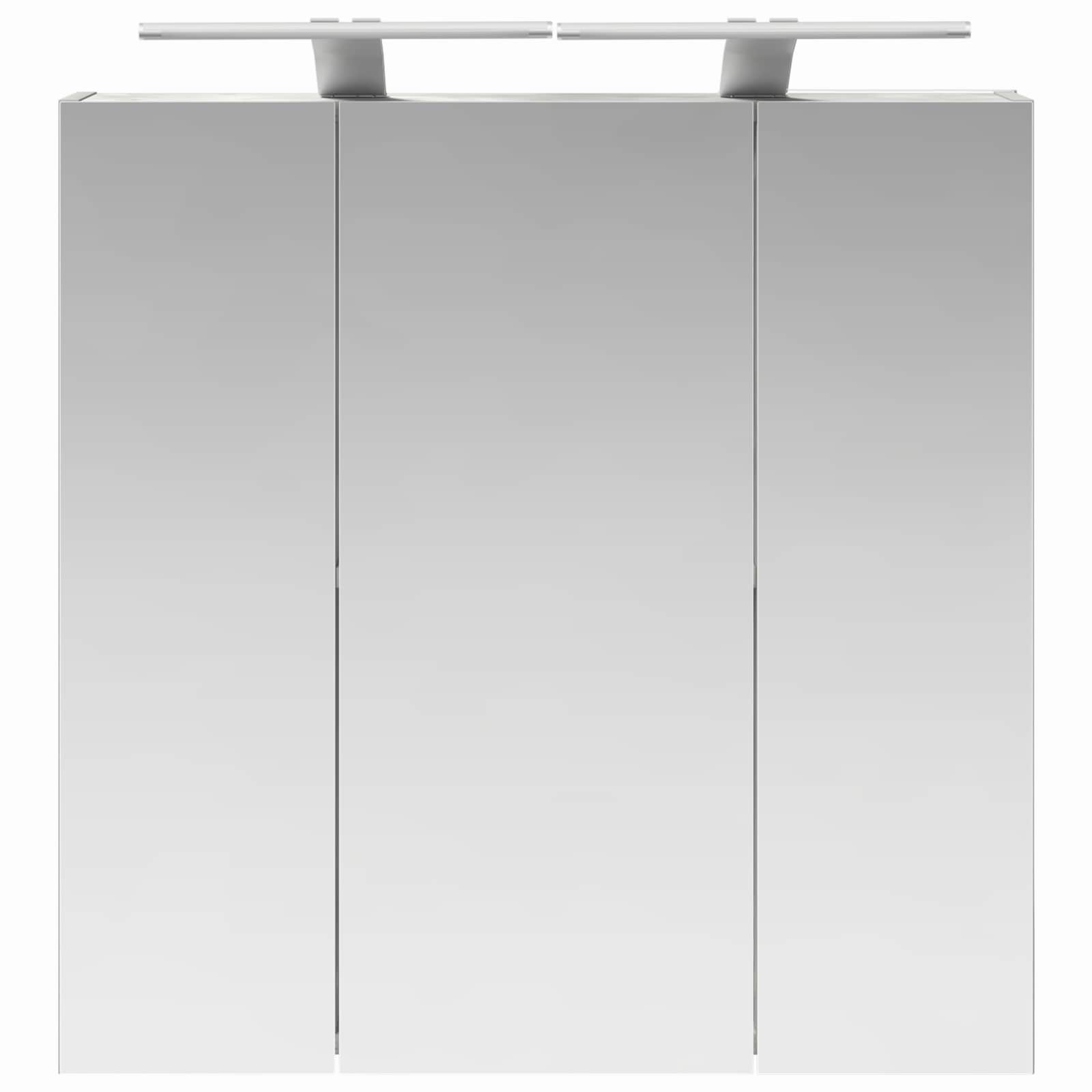 Kupaonski ormar s ogledalom Betonski sivi 70 x 14,5 x 70 cm