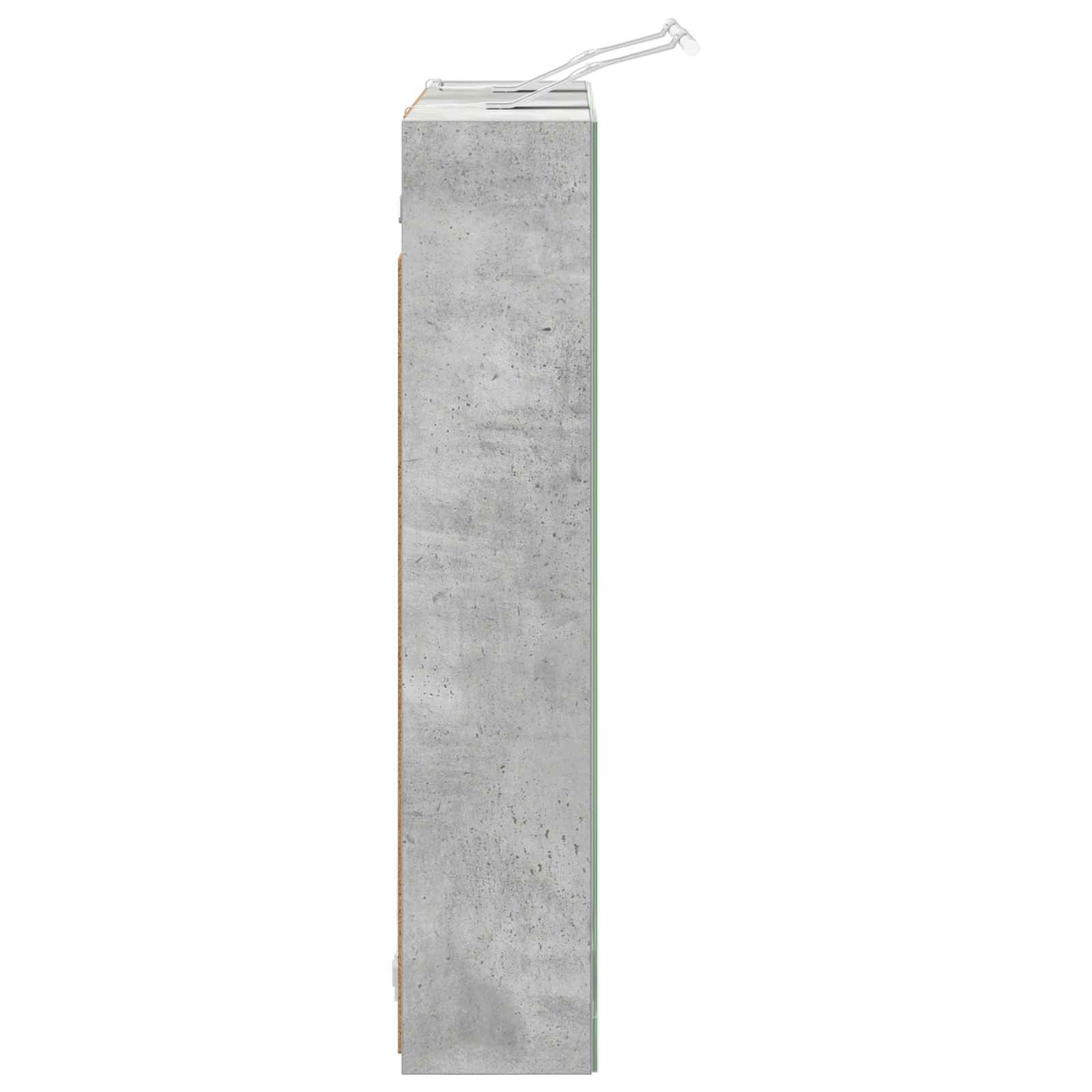 Kupaonski ormar s ogledalom Betonski sivi 70 x 14,5 x 70 cm