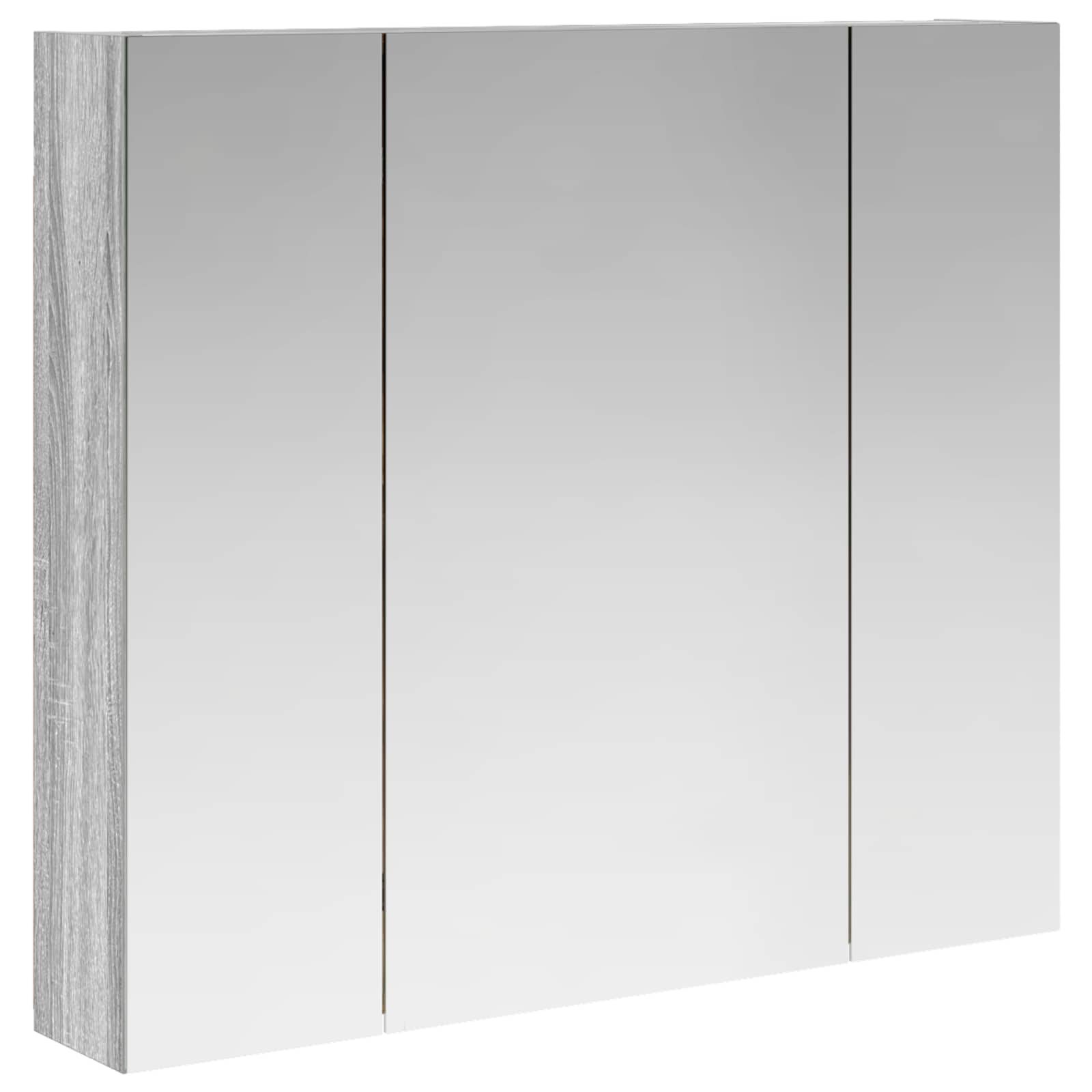 Kupaonski ormar s ogledalom Zidne Siva Sonoma 80 x 14.5 x 70 cm