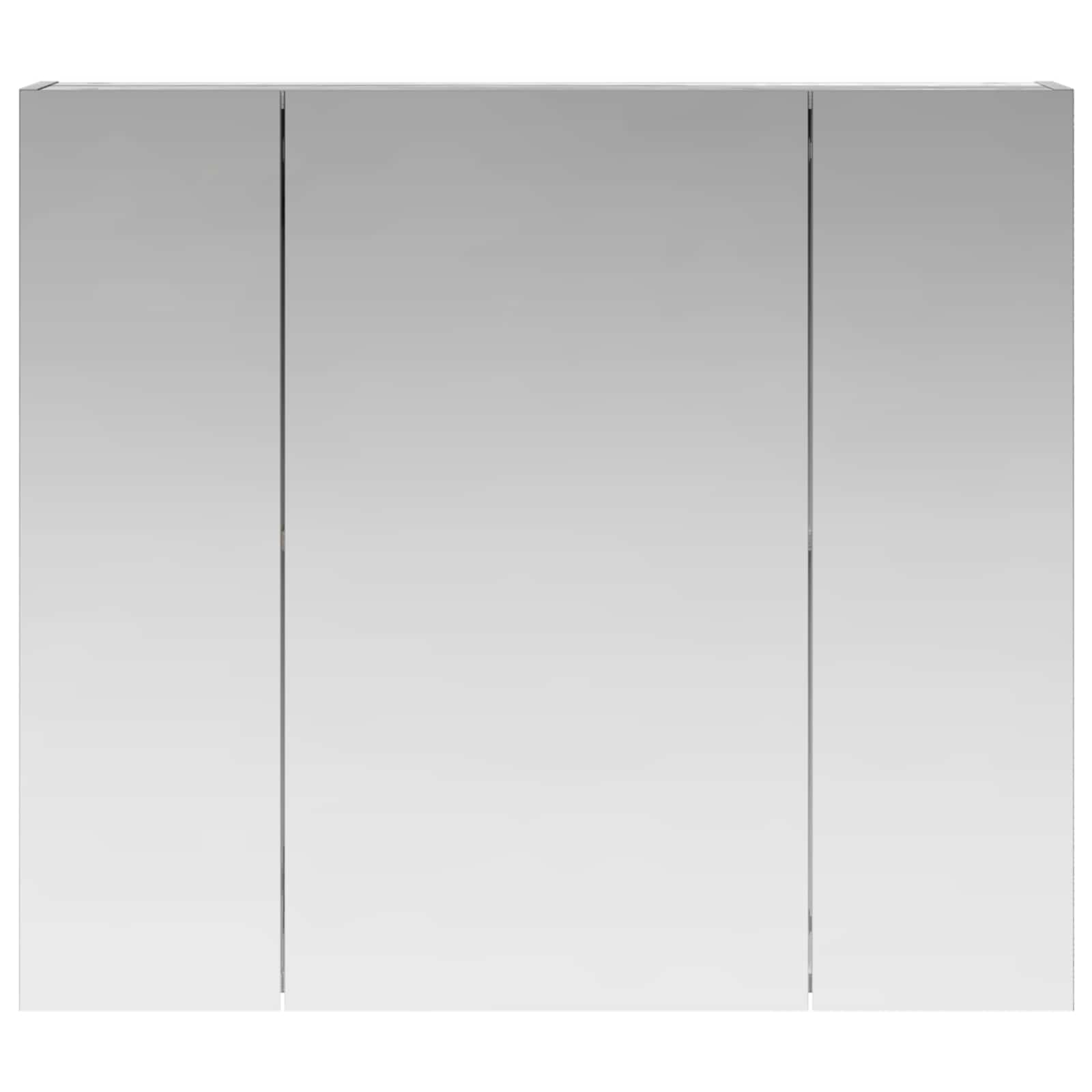 Kupaonski ormar s ogledalom Zidne Siva Sonoma 80 x 14.5 x 70 cm
