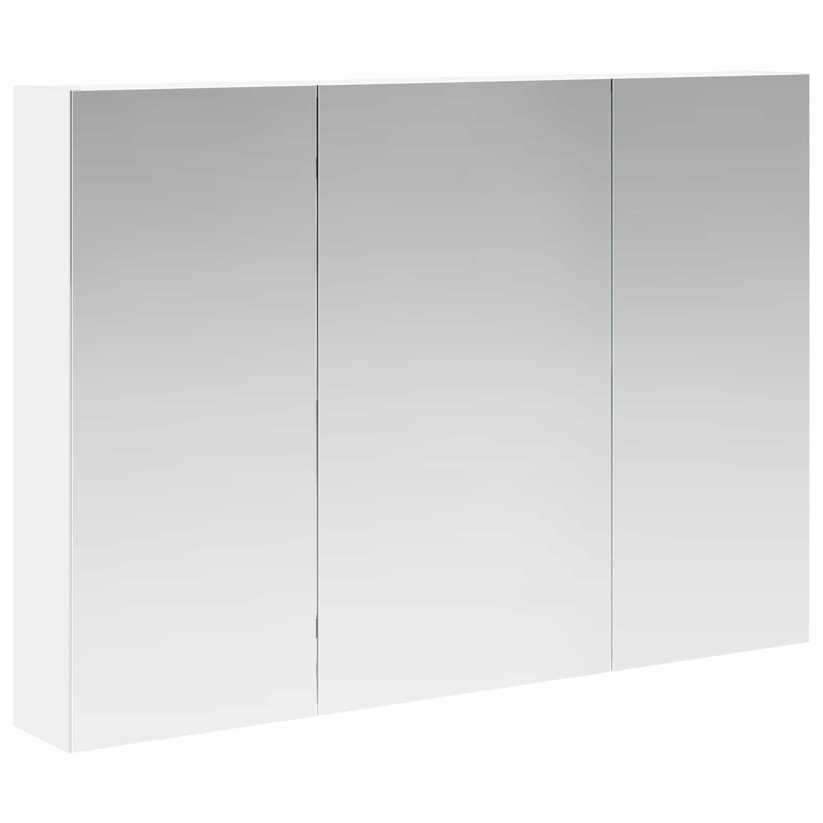 Kupaonski ormar s ogledalom s policom Bijelo 100 x 14,5 x 70 cm