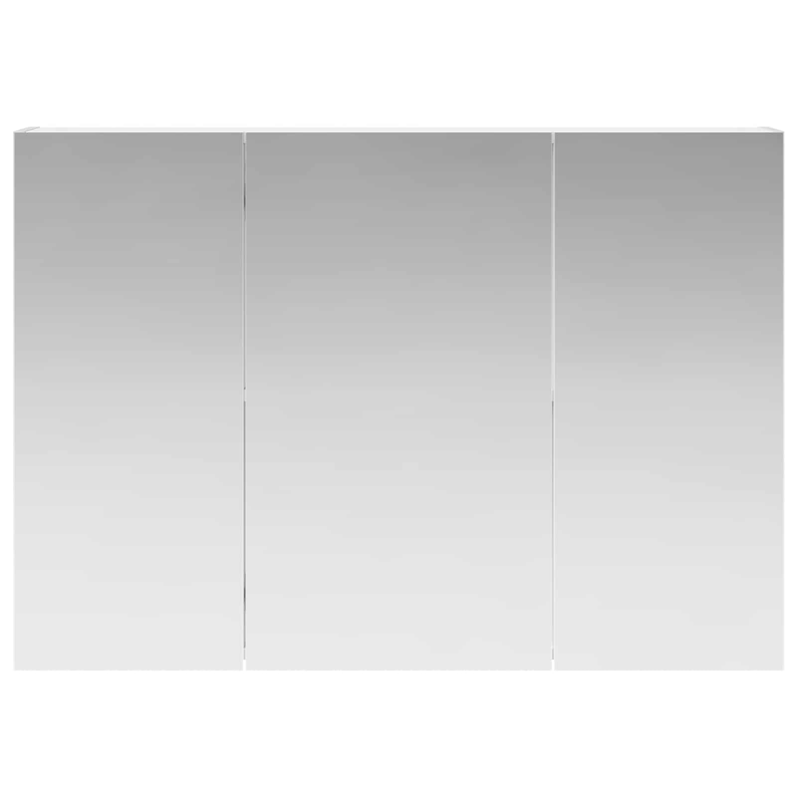 Kupaonski ormar s ogledalom s policom Bijelo 100 x 14,5 x 70 cm