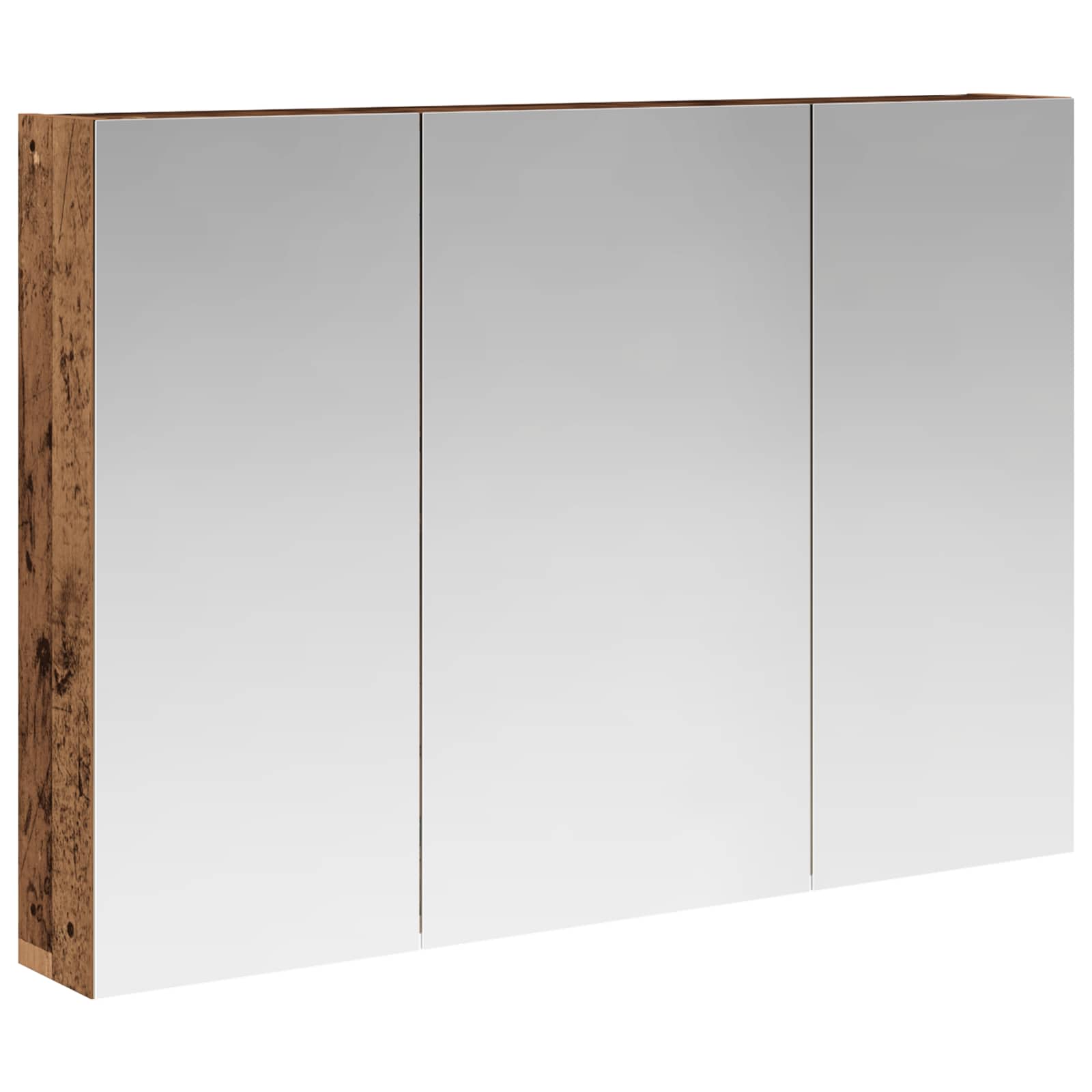Kupaonski ormar s ogledalom Zidne Staro drvo 100 x 14,5 x 70 cm