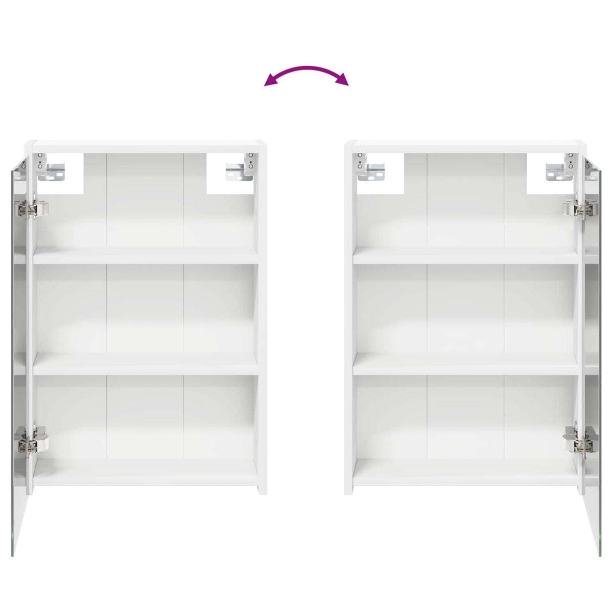 Kupaonski ormar s ogledalom Bijelo 43 x 16 x 62.5 cm