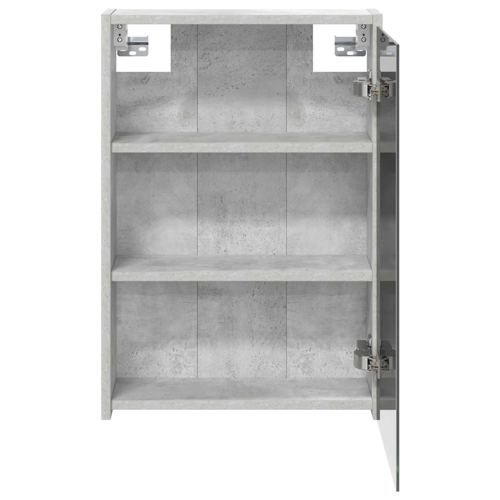 Kupaonski ormar s ogledalom Betonski sivi 43 x 16 x 62.5 cm