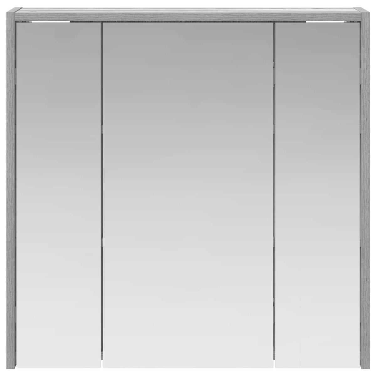 Kupaonski ormar s ogledalom Siva Sonoma 63,5 x 16 x 62,5 cm
