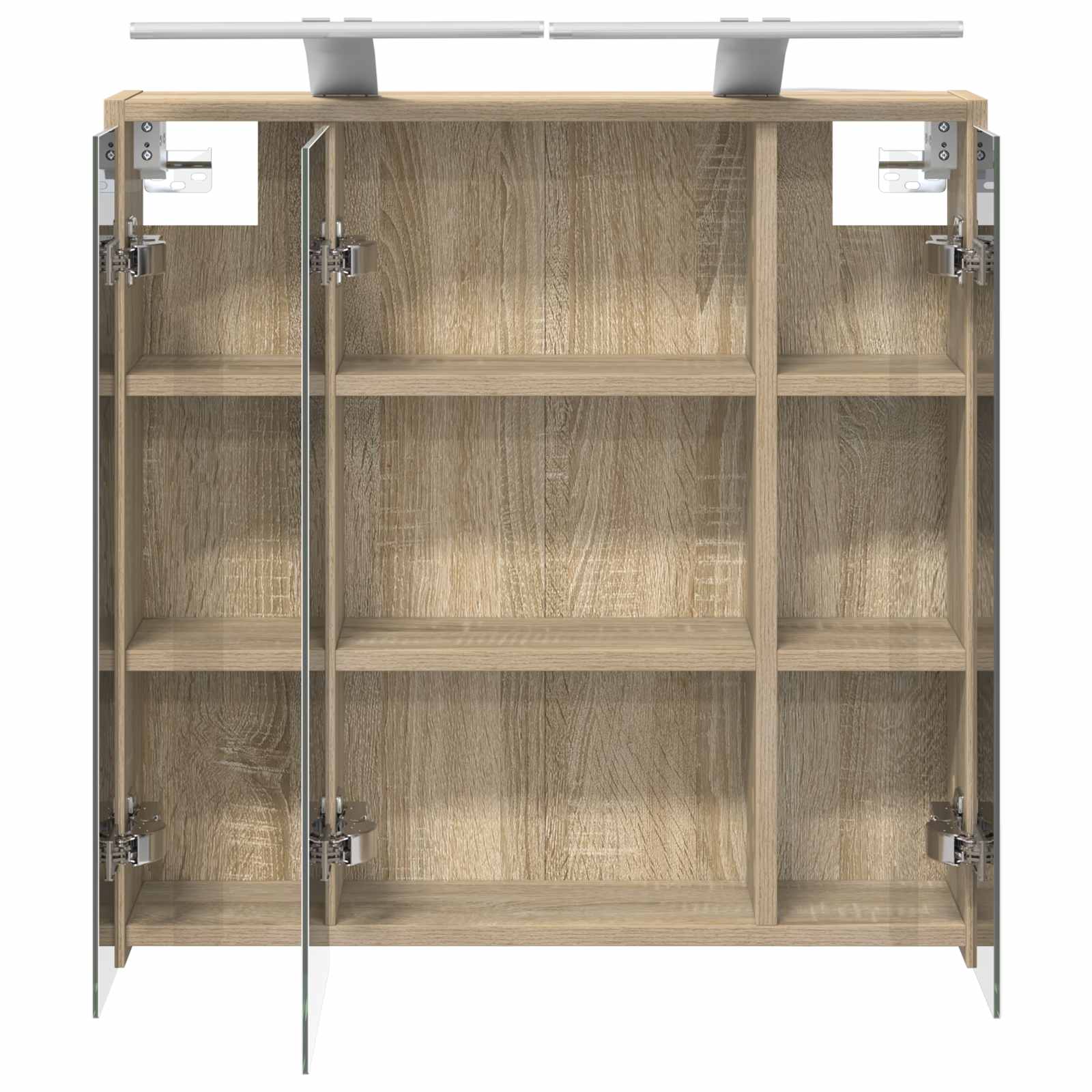 Kupaonski ormar s ogledalom Sonoma hrast 63,5 x 16 x 62,5 cm