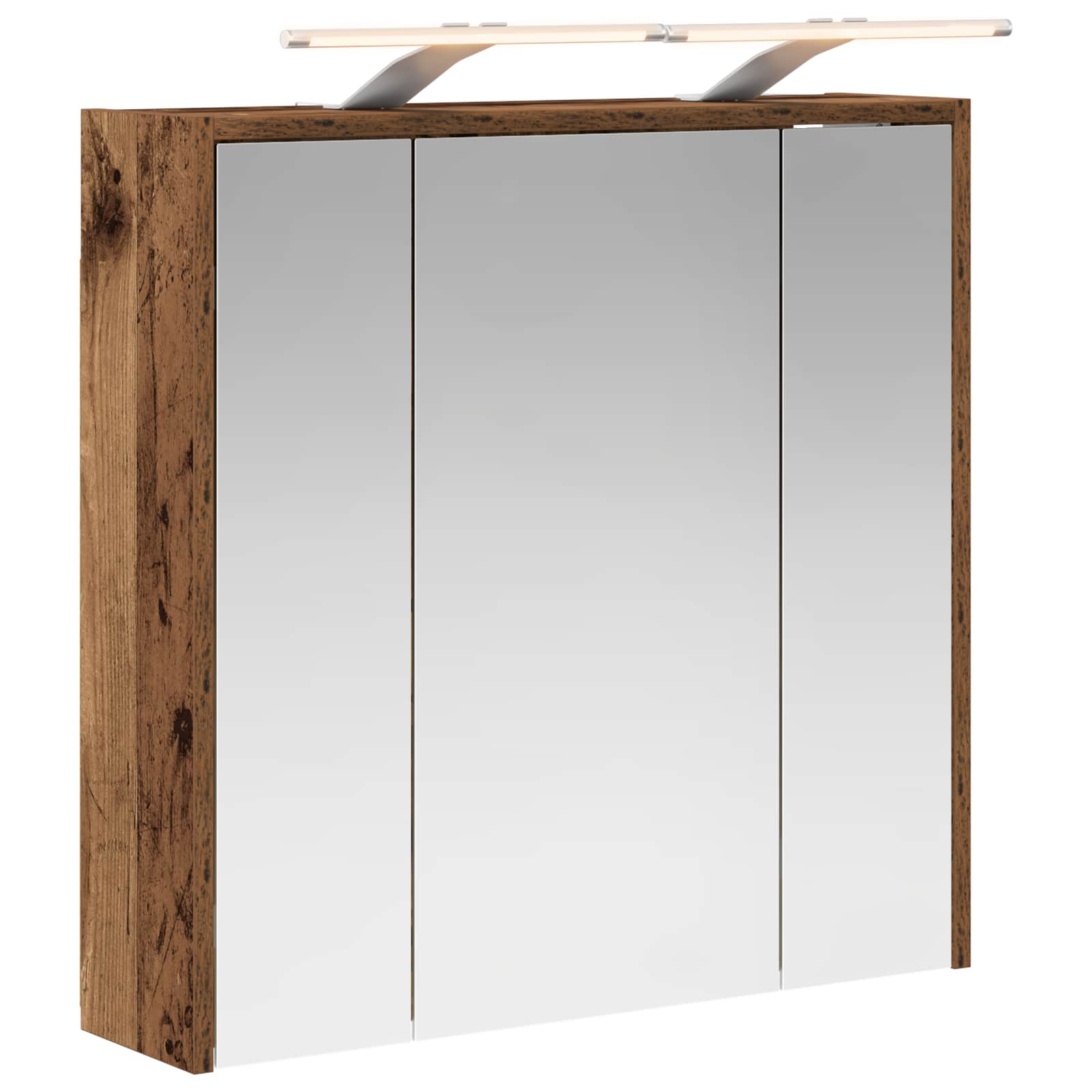 Kupaonski ormar s ogledalom Staro drvo 63,5 x 16 x 62,5 cm