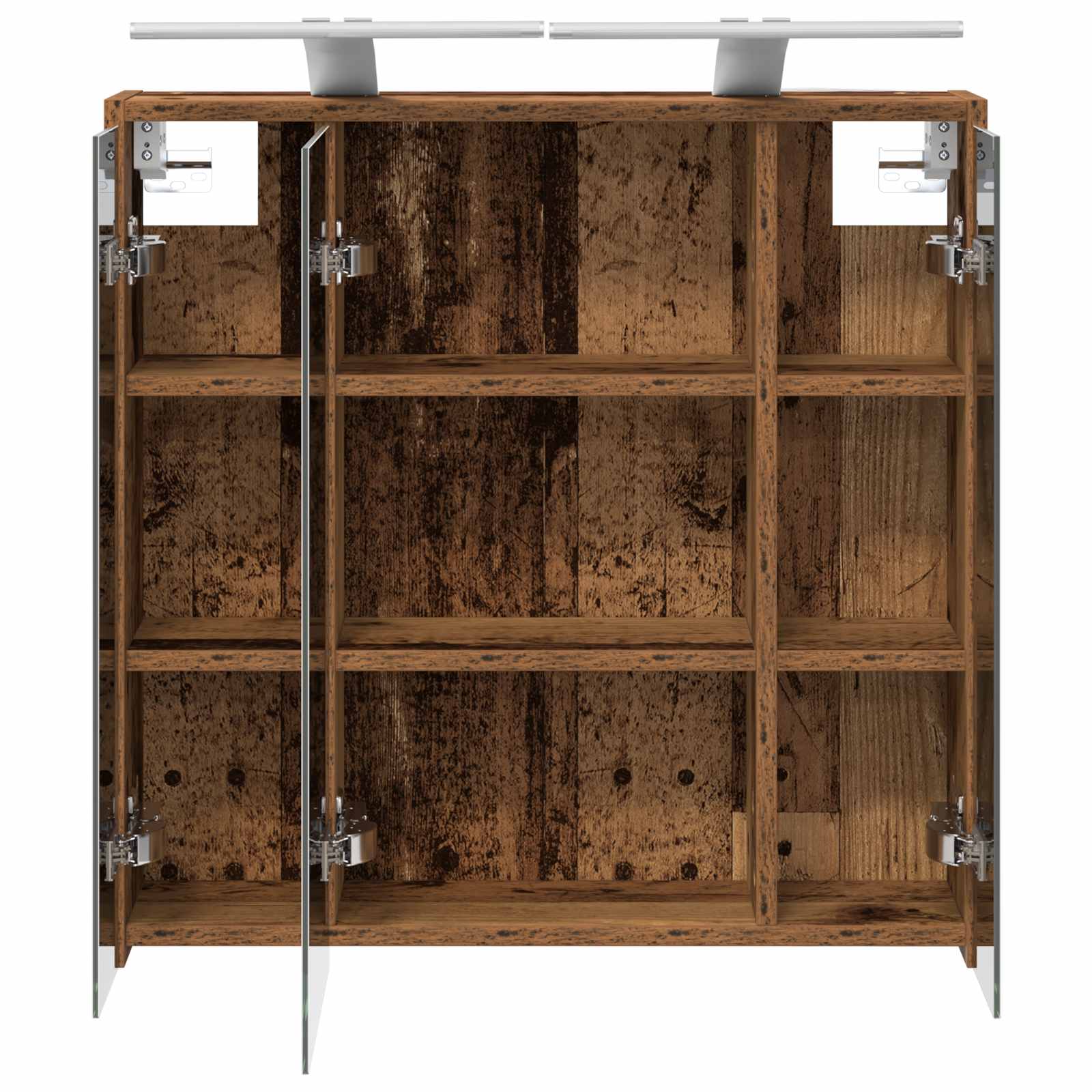 Kupaonski ormar s ogledalom Staro drvo 63,5 x 16 x 62,5 cm