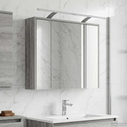 Kupaonski ormar s ogledalom Siva Sonoma 73,5 x 16 x 62,5 cm