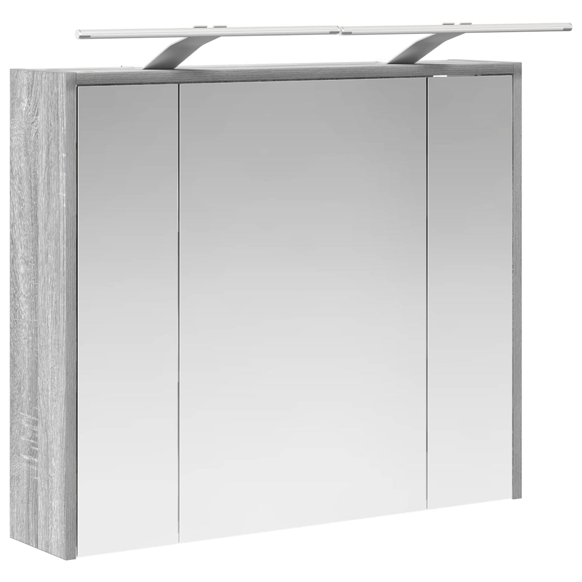 Kupaonski ormar s ogledalom Siva Sonoma 73,5 x 16 x 62,5 cm
