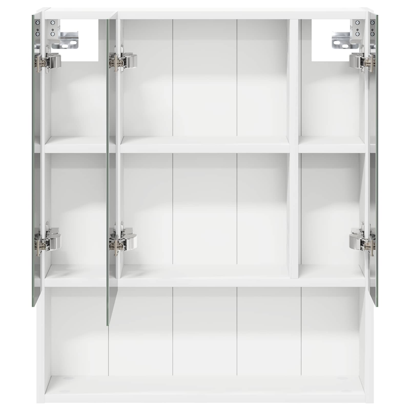 Kupaonski ormar s ogledalom s policom Bijelo 60 x 14.5 x 70 cm
