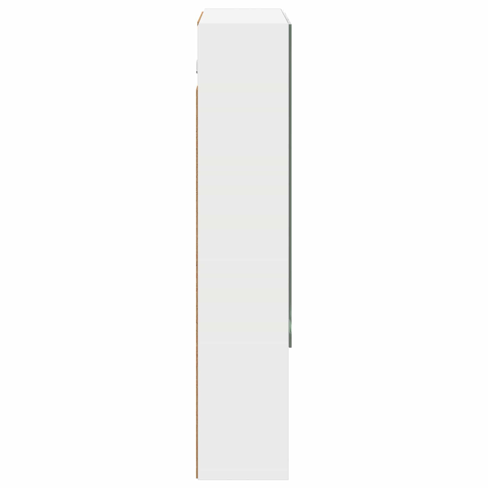 Kupaonski ormar s ogledalom s policom Bijelo 60 x 14.5 x 70 cm