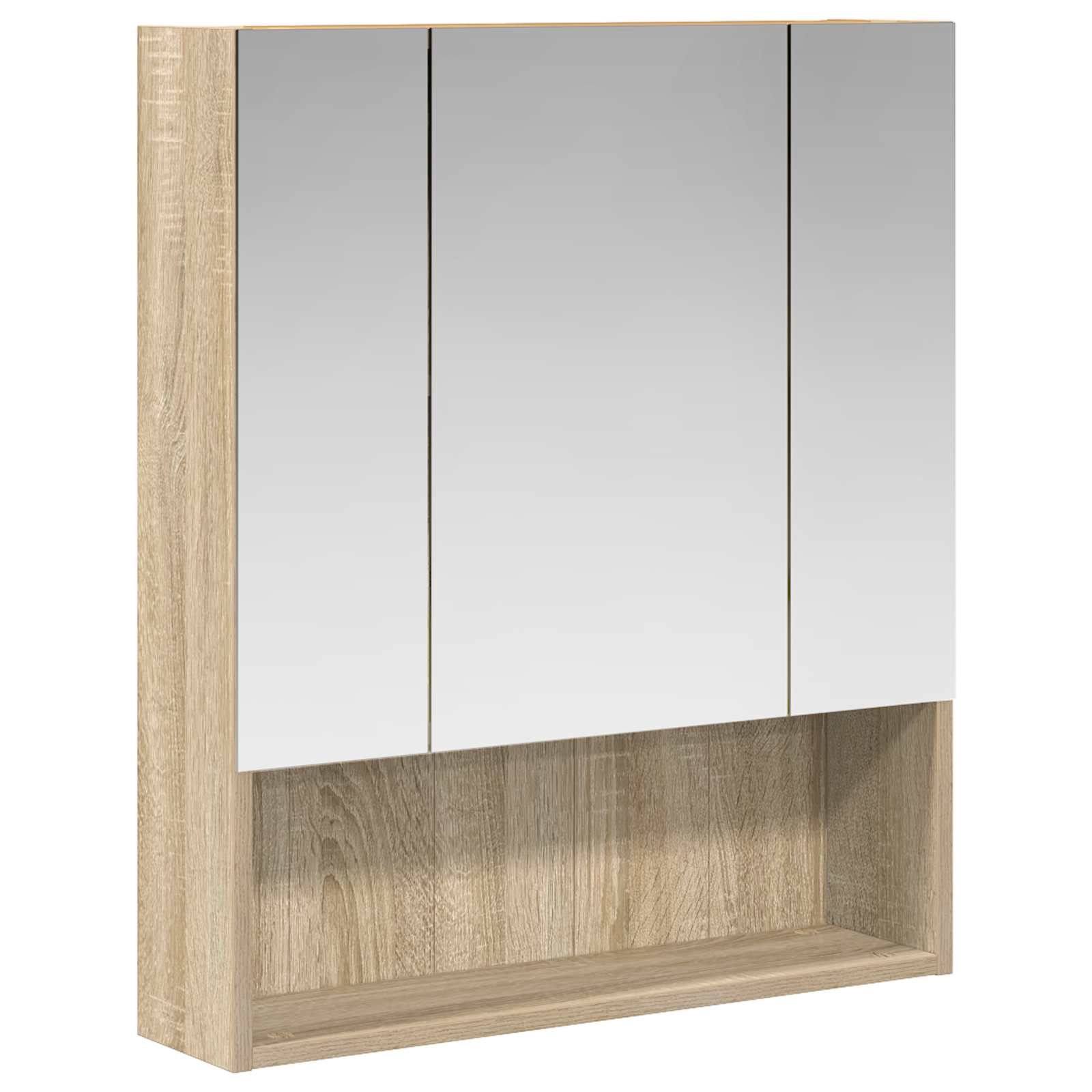 Kupaonski ormar s ogledalom Sonoma hrast 60 x 14.5 x 70 cm