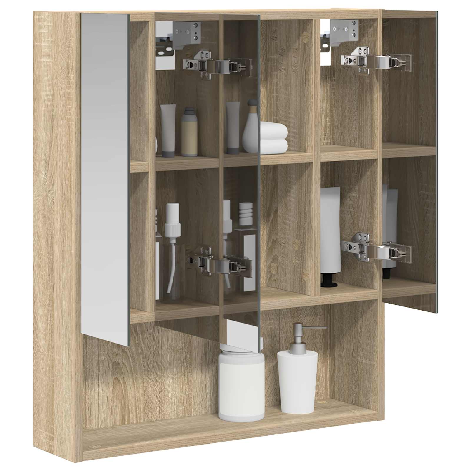 Kupaonski ormar s ogledalom Sonoma hrast 60 x 14.5 x 70 cm