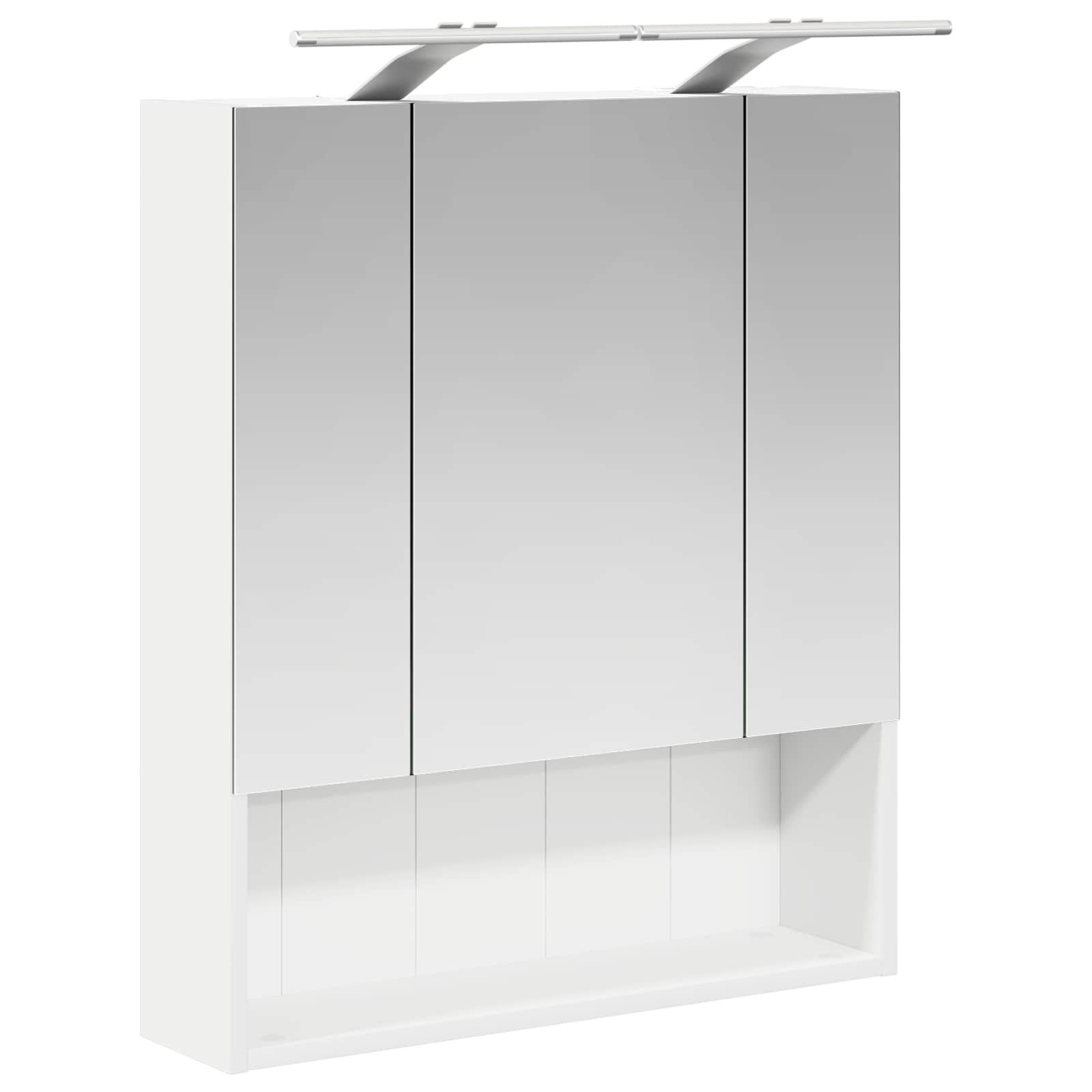 Kupaonski ormar s ogledalom s policom Bijelo 60 x 14.5 x 70 cm