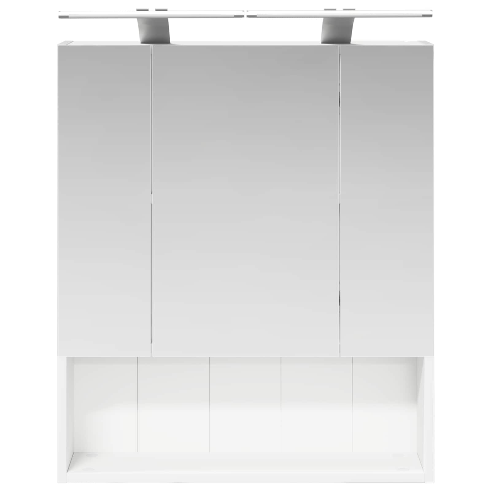 Kupaonski ormar s ogledalom s policom Bijelo 60 x 14.5 x 70 cm