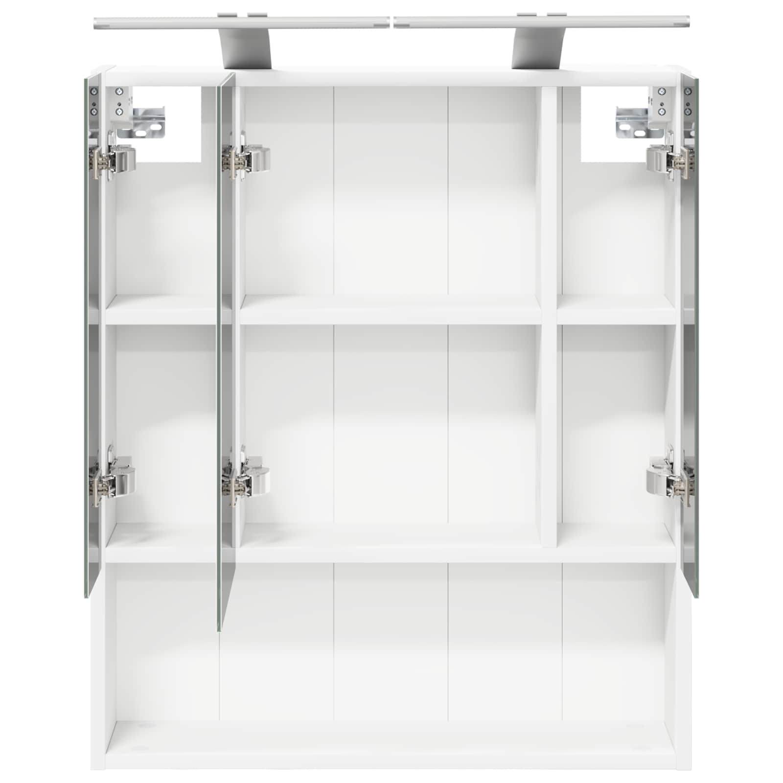 Kupaonski ormar s ogledalom s policom Bijelo 60 x 14.5 x 70 cm