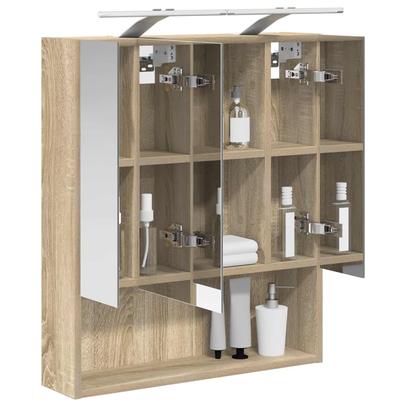 Kupaonski ormar s ogledalom Sonoma hrast 60 x 14.5 x 70 cm