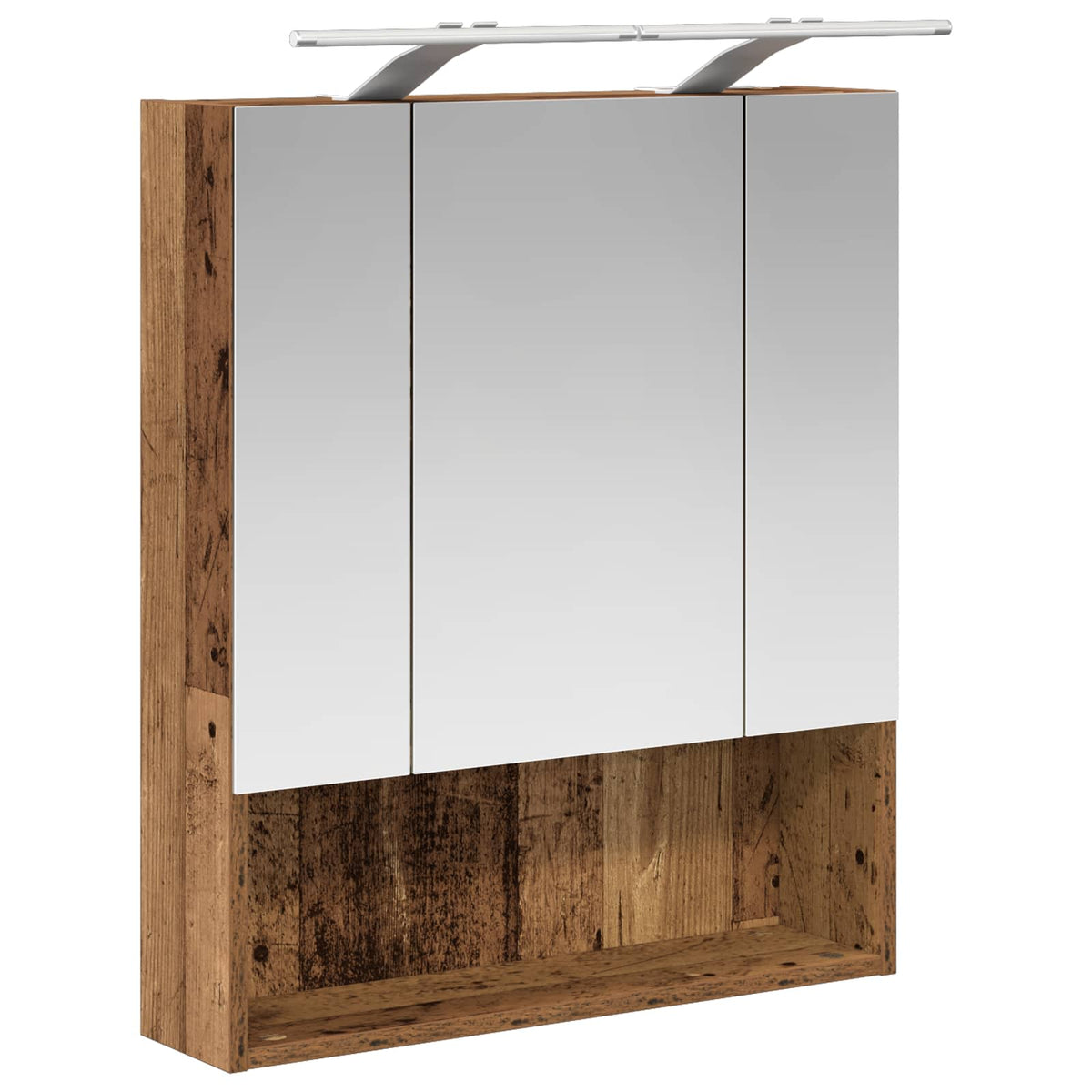 Kupaonski ormar s ogledalom Zidne Staro drvo 60 x 14.5 x 70 cm
