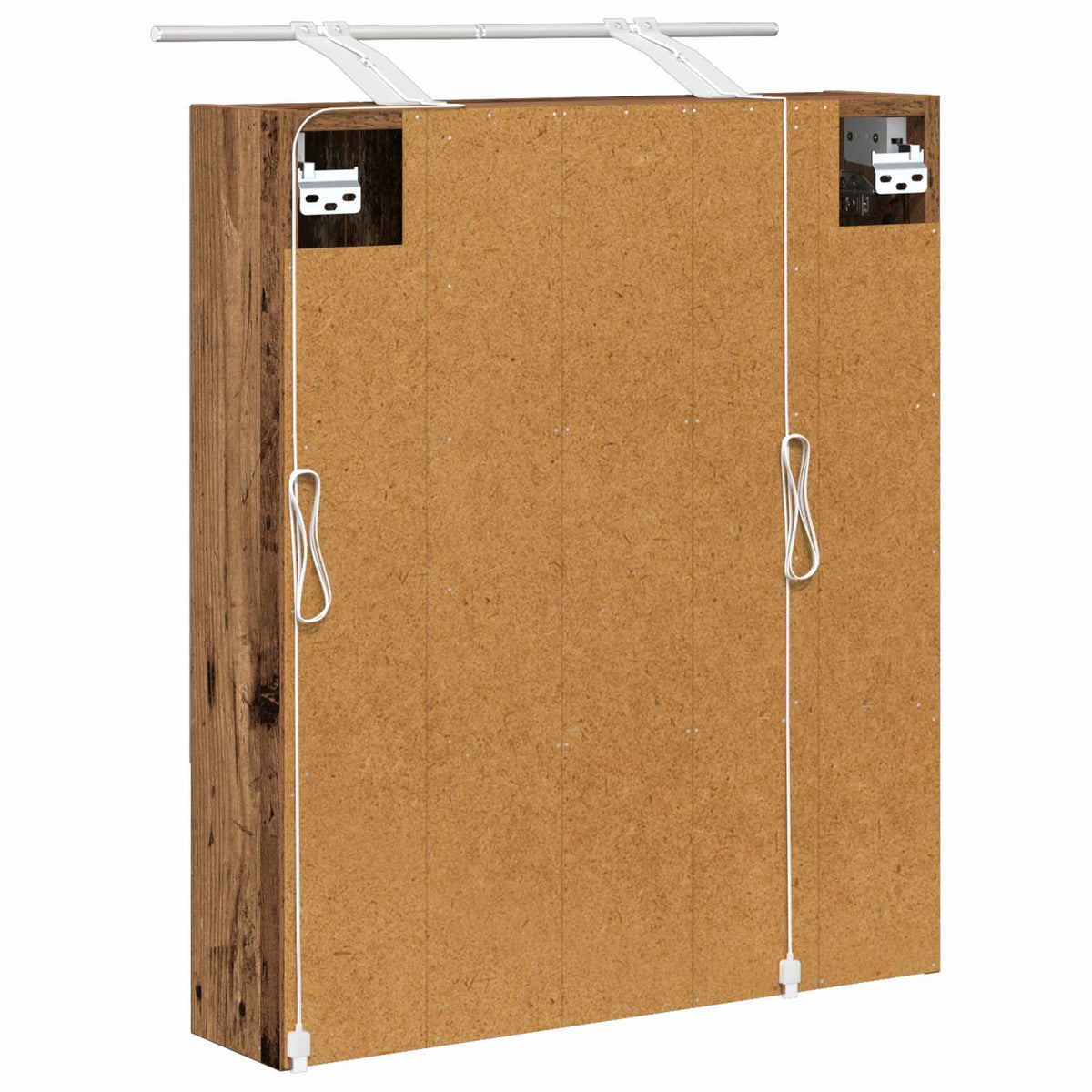 Kupaonski ormar s ogledalom Zidne Staro drvo 60 x 14.5 x 70 cm