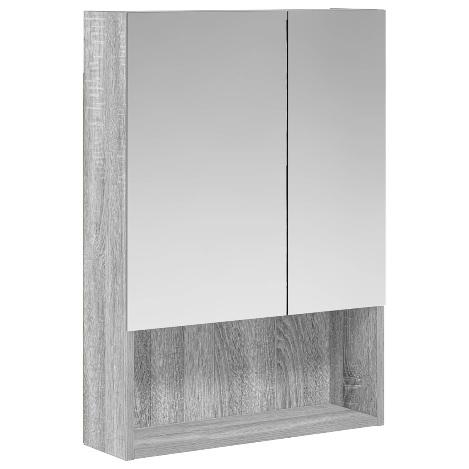 Kupaonski ormar s ogledalom Zidne Siva Sonoma 50 x 14,5 x 70 cm