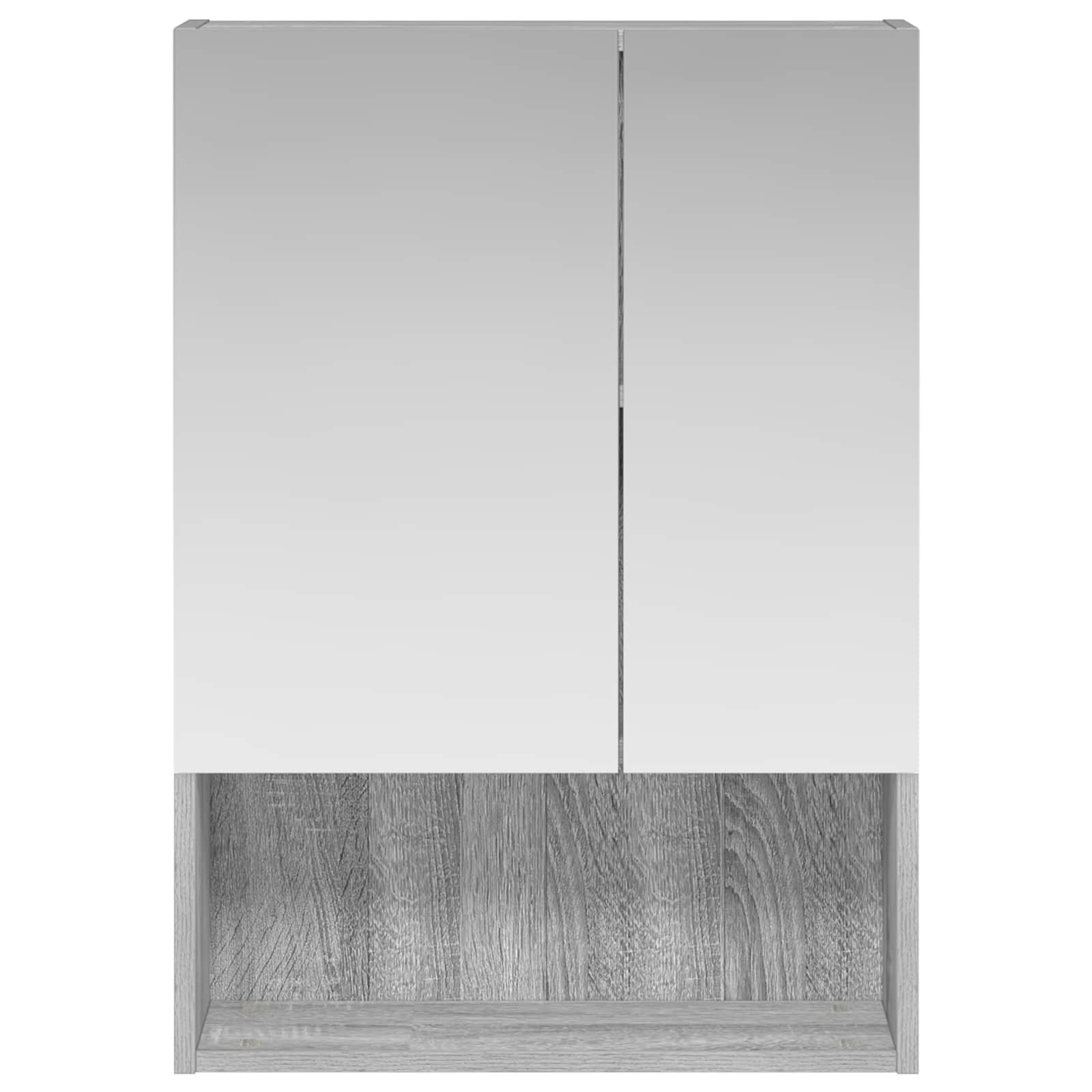 Kupaonski ormar s ogledalom Zidne Siva Sonoma 50 x 14,5 x 70 cm